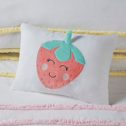 Mackenzie Cotton Duvet Cover Set with Chenille Trim by Intelligent Design Kids