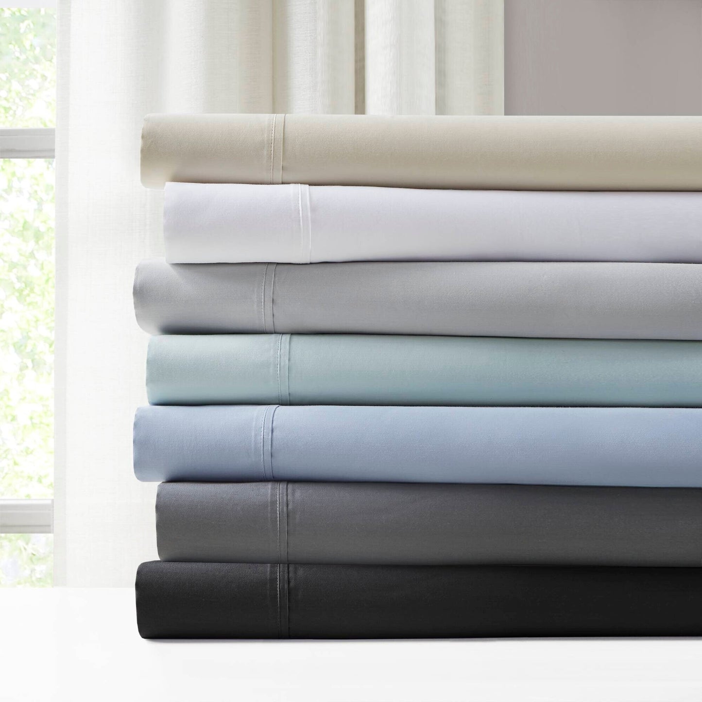 Madison Park 1500 Thread Count Cotton Blend 4 PC Sheet Set