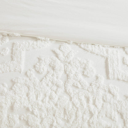 Madison Park Aeriela Tufted Cotton Chenille Damask Comforter Set