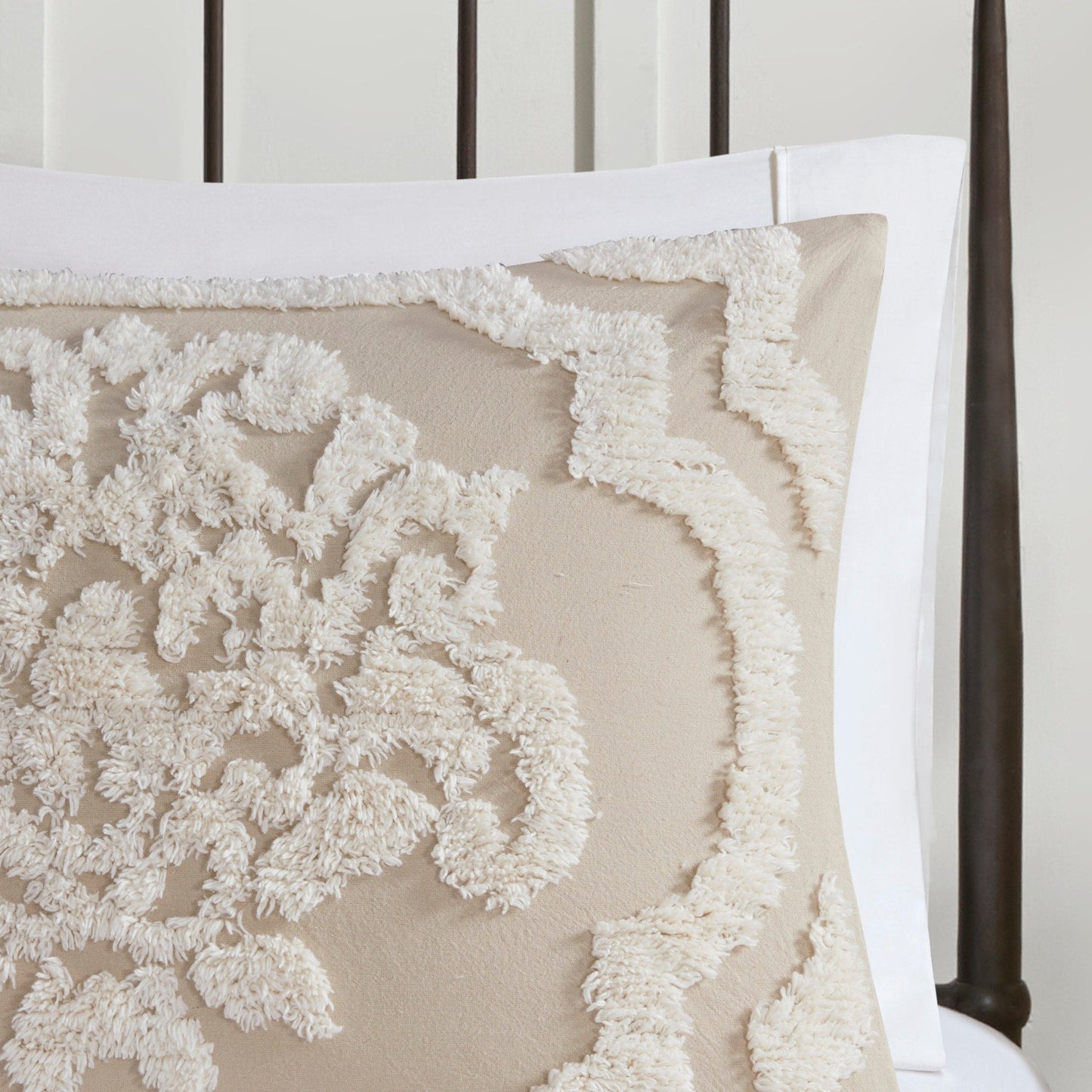 Madison Park Aeriela Tufted Cotton Chenille Damask Comforter Set