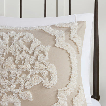 Madison Park Aeriela Tufted Cotton Chenille Damask Comforter Set