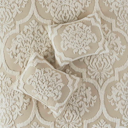 Madison Park Aeriela Tufted Cotton Chenille Damask Comforter Set