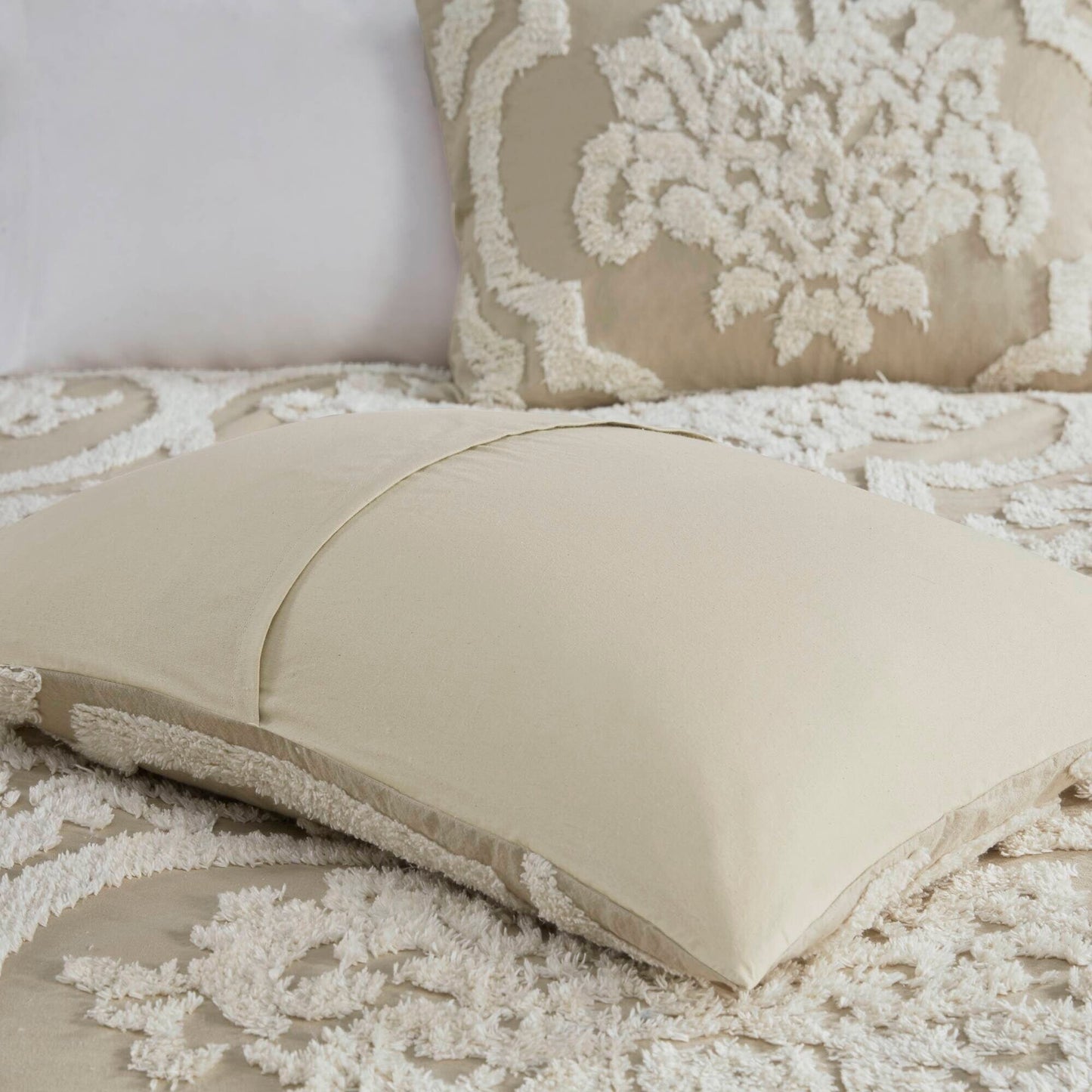 Madison Park Aeriela Tufted Cotton Chenille Damask Duvet Cover Set