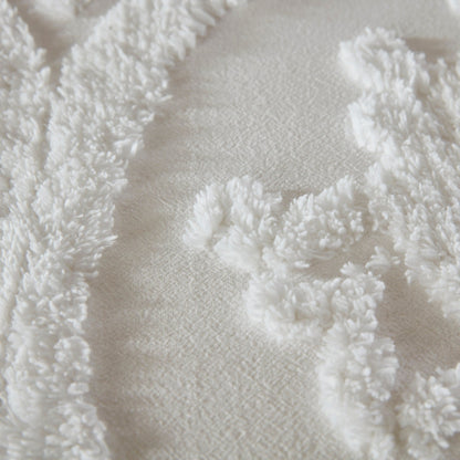 Madison Park Aeriela Tufted Cotton Chenille Damask Duvet Cover Set