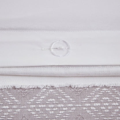 Madison Park Langley 3 Piece Clipped Jacquard Duvet Cover Set (Insert Excluded)