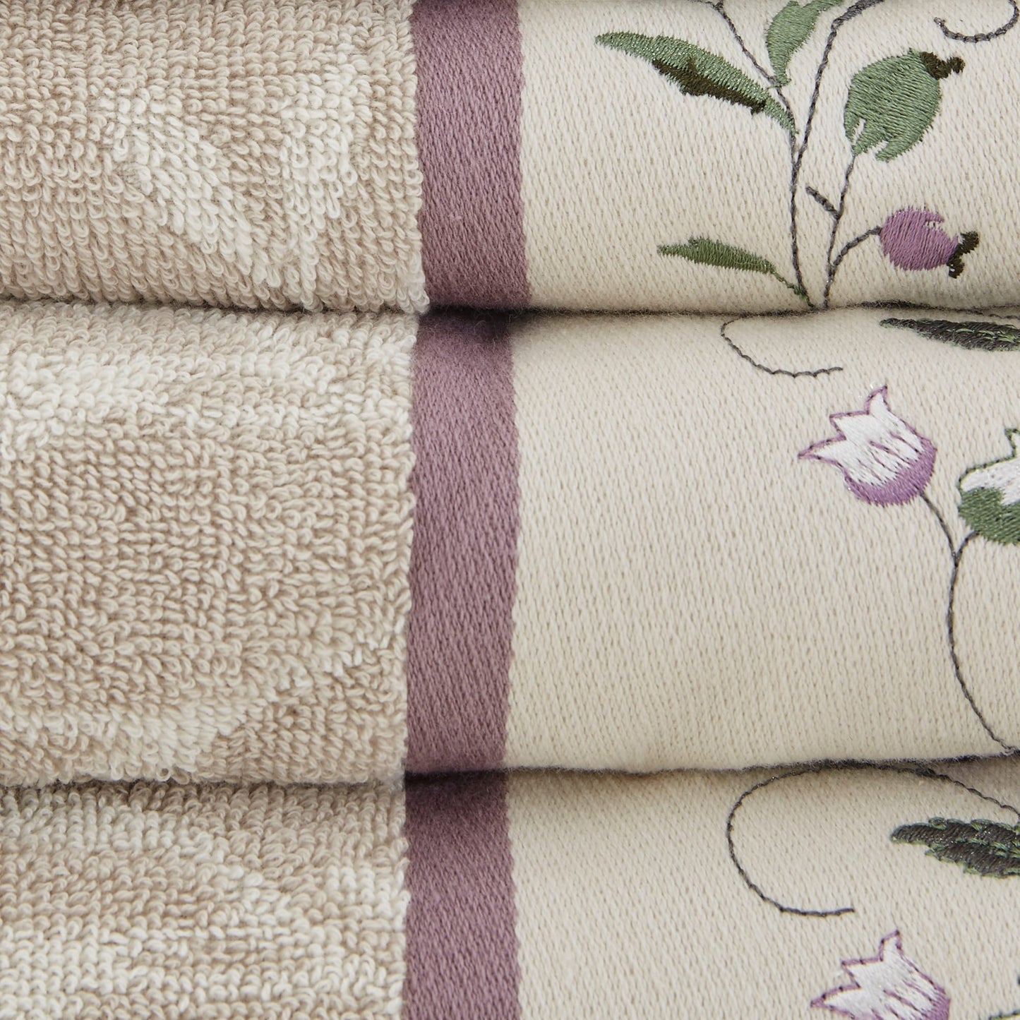 Madison Park Belle Embroidered Cotton Jacquard 6-piece Towel Set