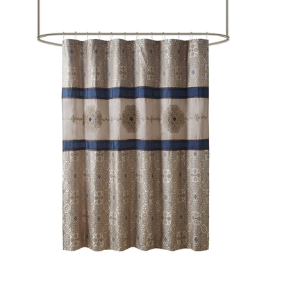 Madison Park Blaine Embroidered Shower Curtain