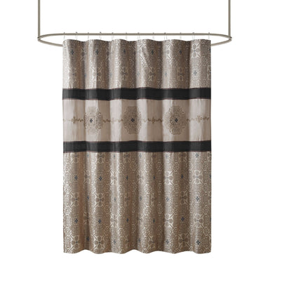 Madison Park Blaine Embroidered Shower Curtain