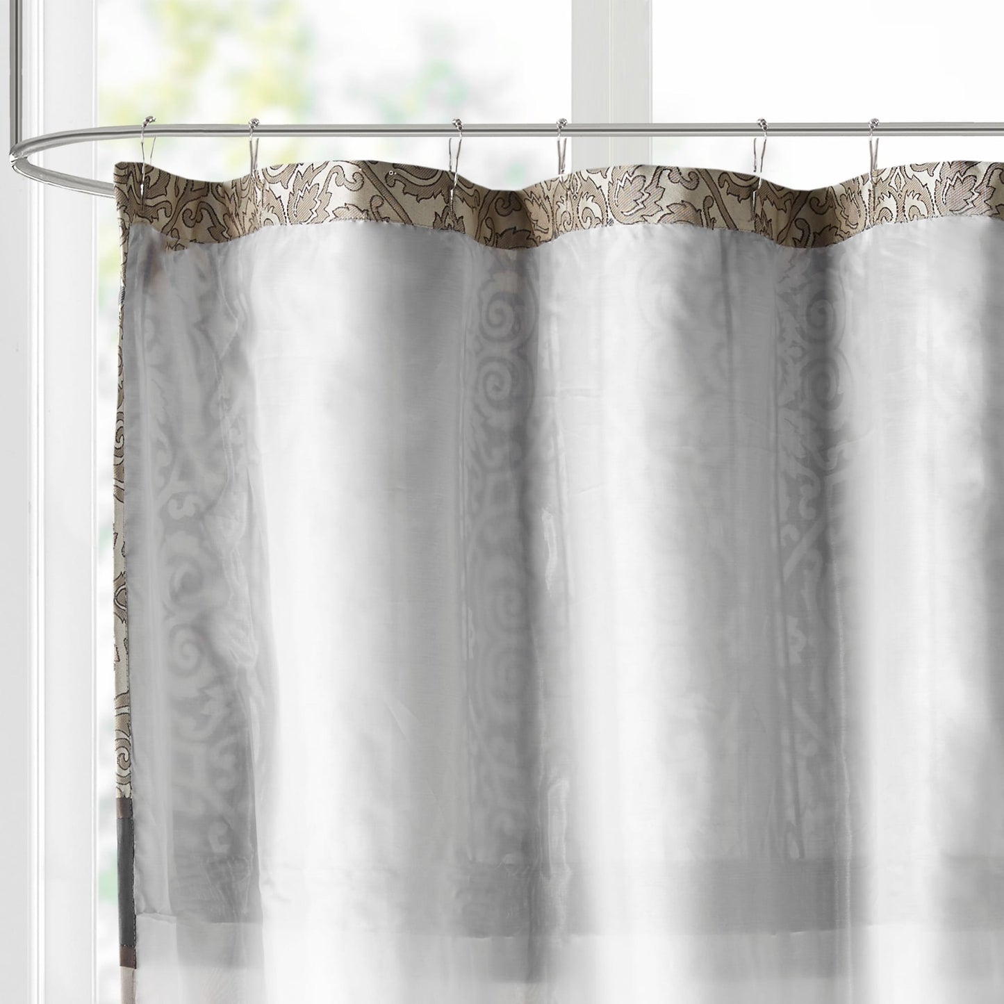 Madison Park Blaine Embroidered Shower Curtain