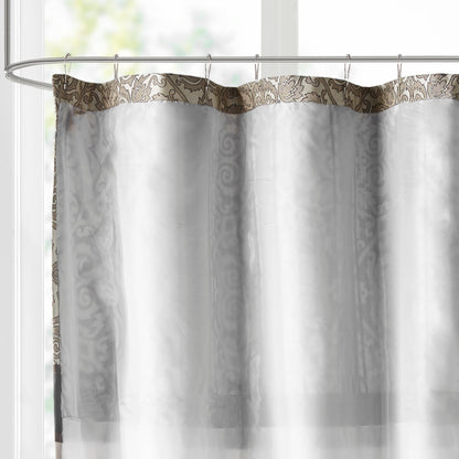 Madison Park Blaine Embroidered Shower Curtain