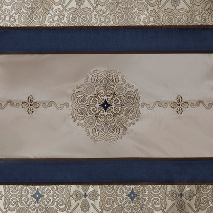 Madison Park Blaine Embroidered Shower Curtain