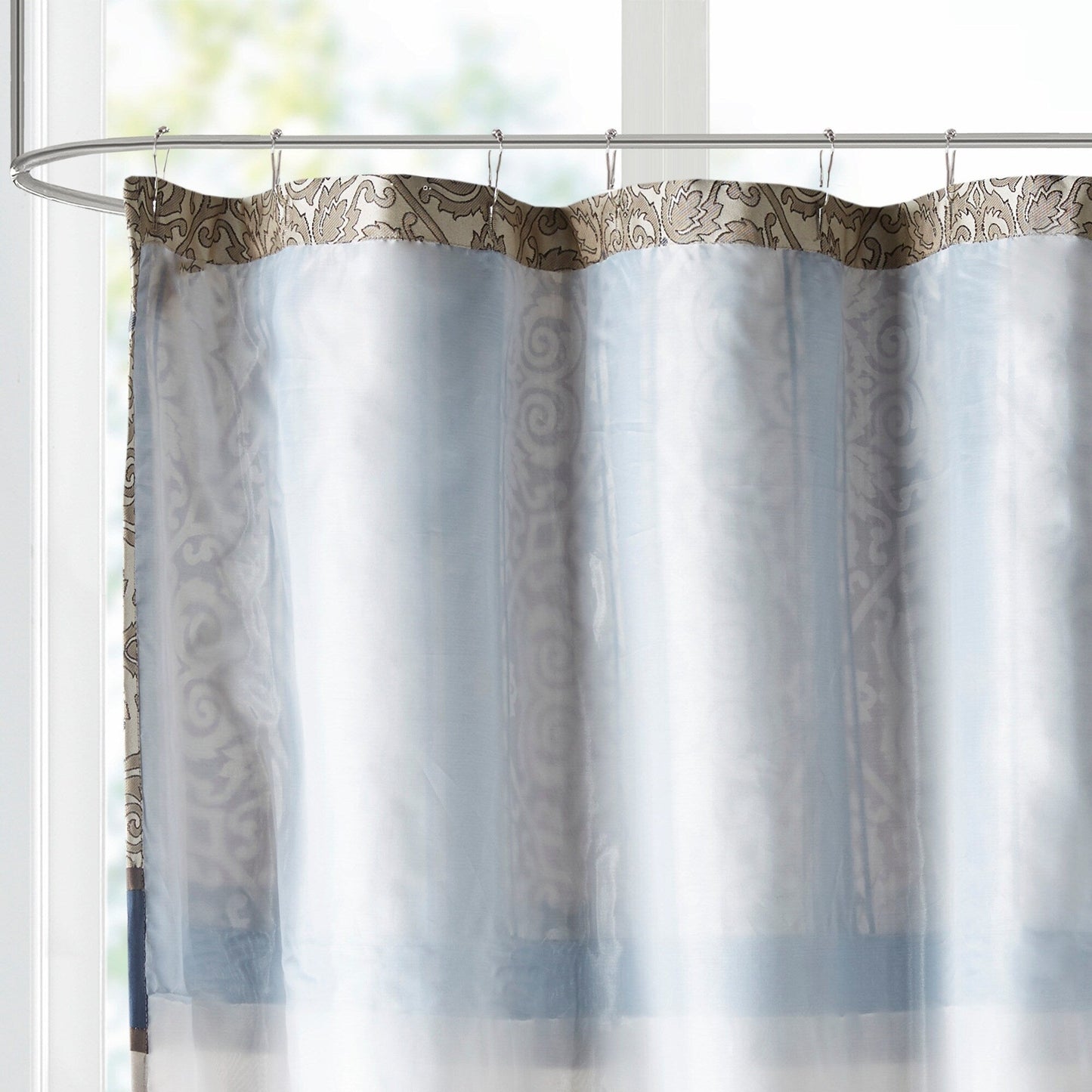 Madison Park Blaine Embroidered Shower Curtain