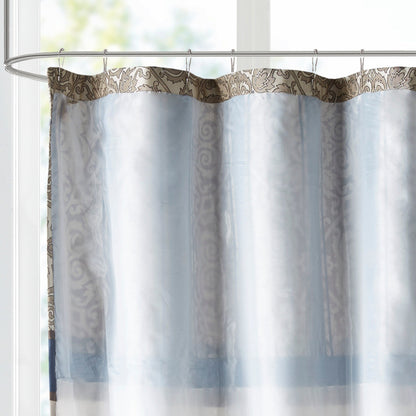 Madison Park Blaine Embroidered Shower Curtain