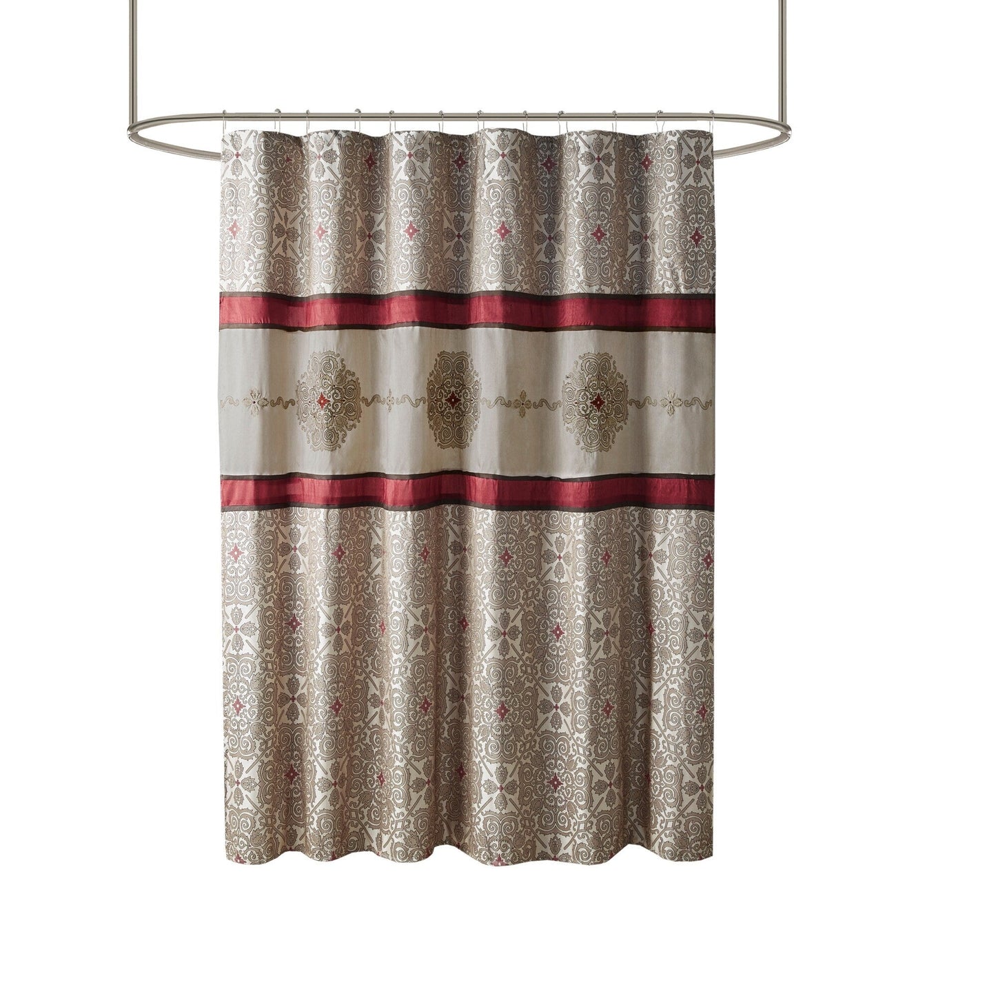 Madison Park Blaine Embroidered Shower Curtain