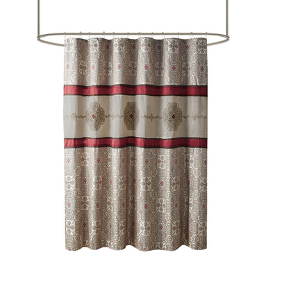 Madison Park Blaine Embroidered Shower Curtain