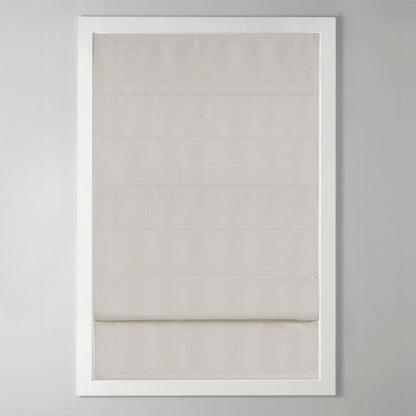 Madison Park Colm Basketweave Cordless Total Blackout Roman Shade