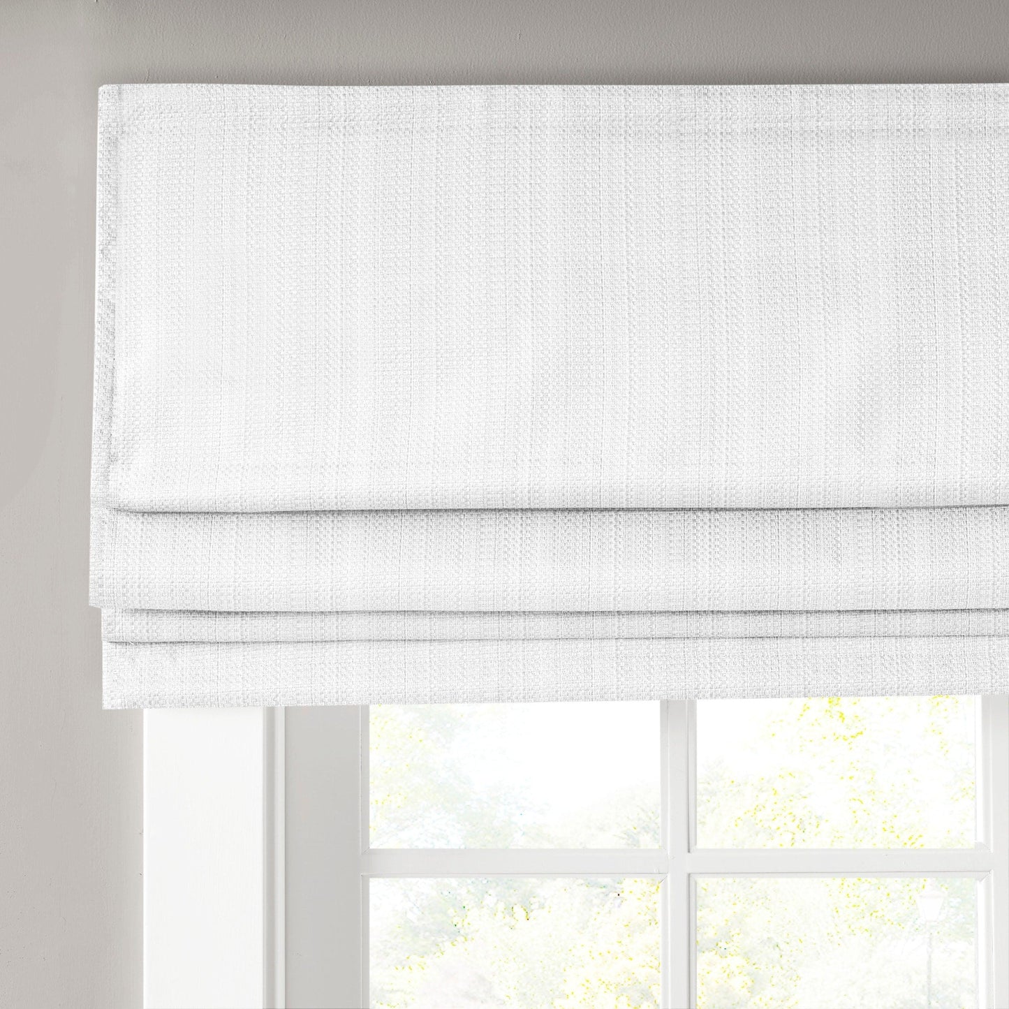 Madison Park Colm Basketweave Cordless Total Blackout Roman Shade