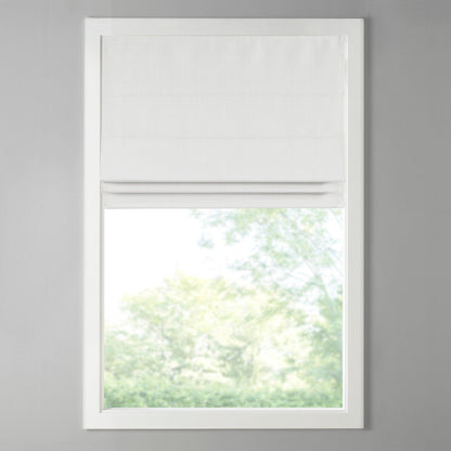 Madison Park Colm Basketweave Cordless Total Blackout Roman Shade