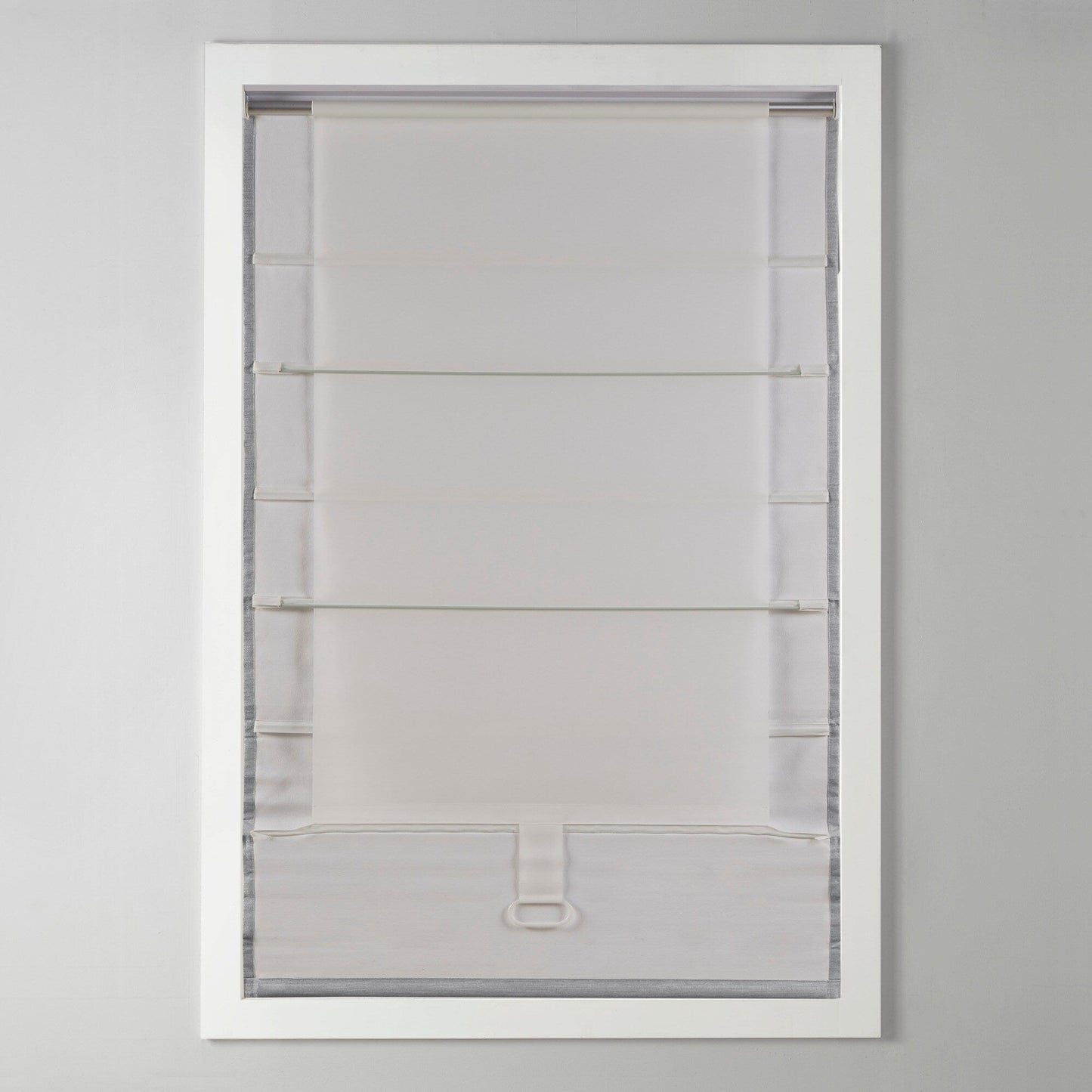 Madison Park Colm Basketweave Cordless Total Blackout Roman Shade