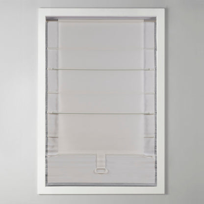 Madison Park Colm Basketweave Cordless Total Blackout Roman Shade