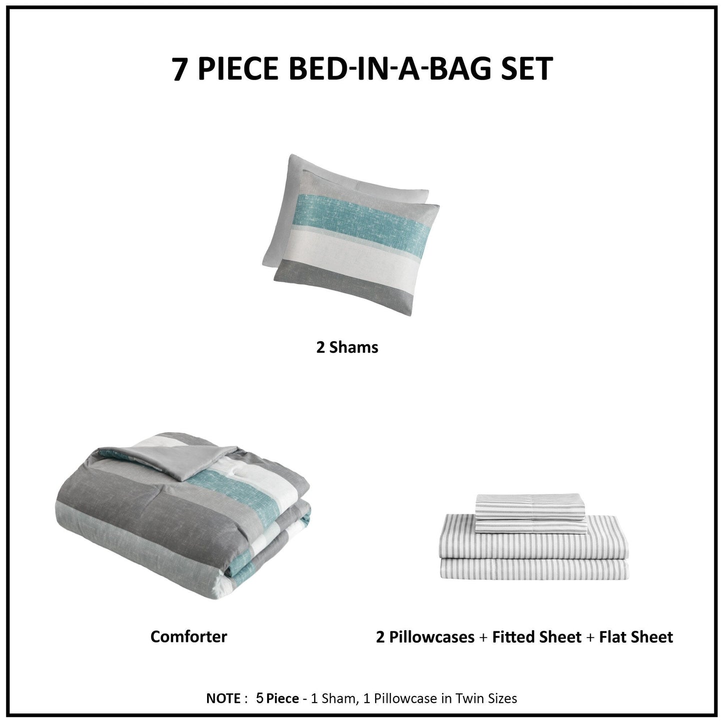 Madison Park Essentials Deacon Comforter Set with Bed Sheets