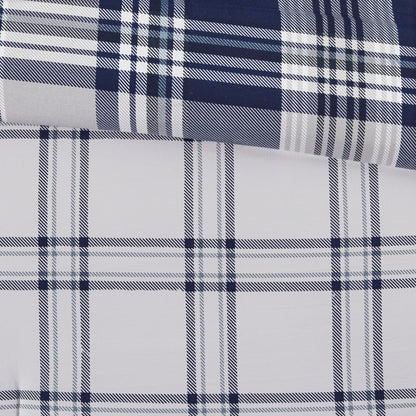 Madison Park Essentials Paton Navy Reversible Comforter Set with Bed Sheets