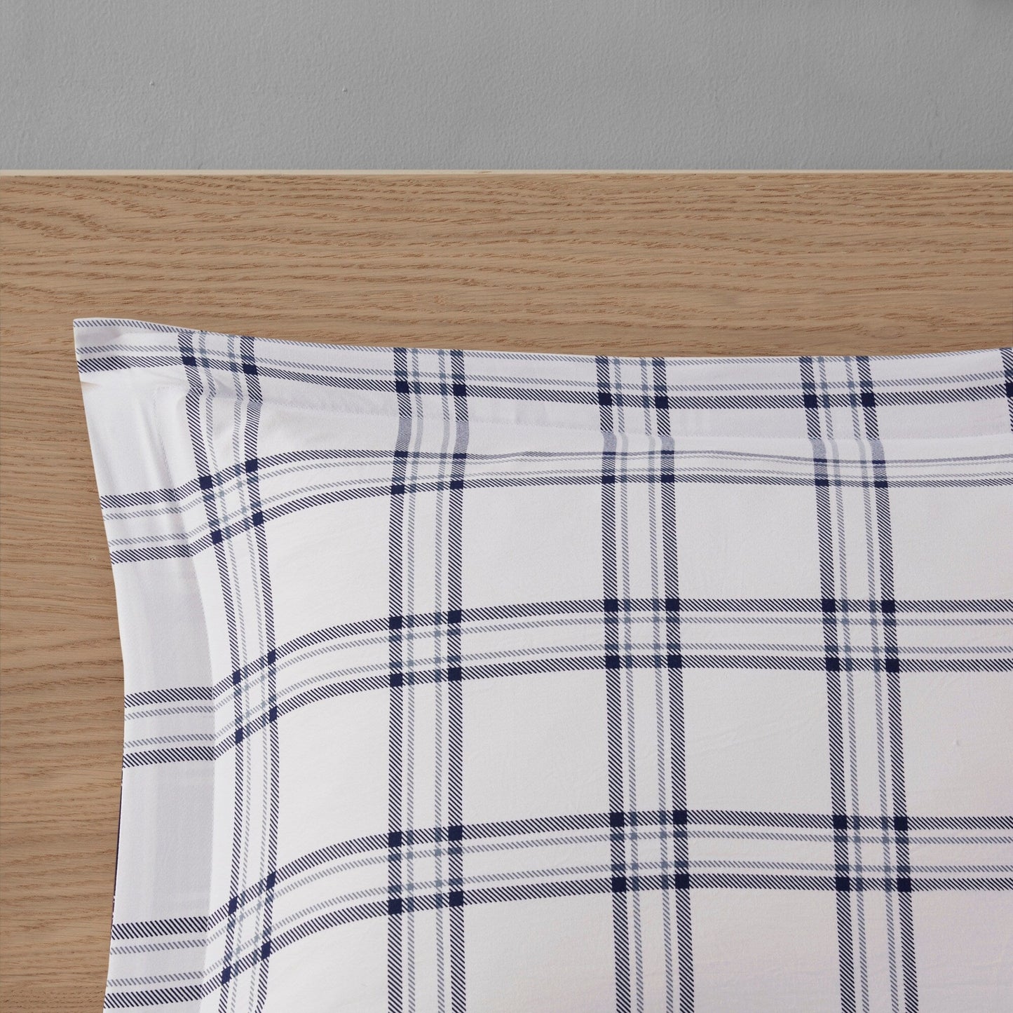 Madison Park Essentials Paton Navy Reversible Comforter Set with Bed Sheets