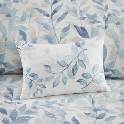 Madison Park Essentials Thelma Reversible Comforter Set with Bed Sheets