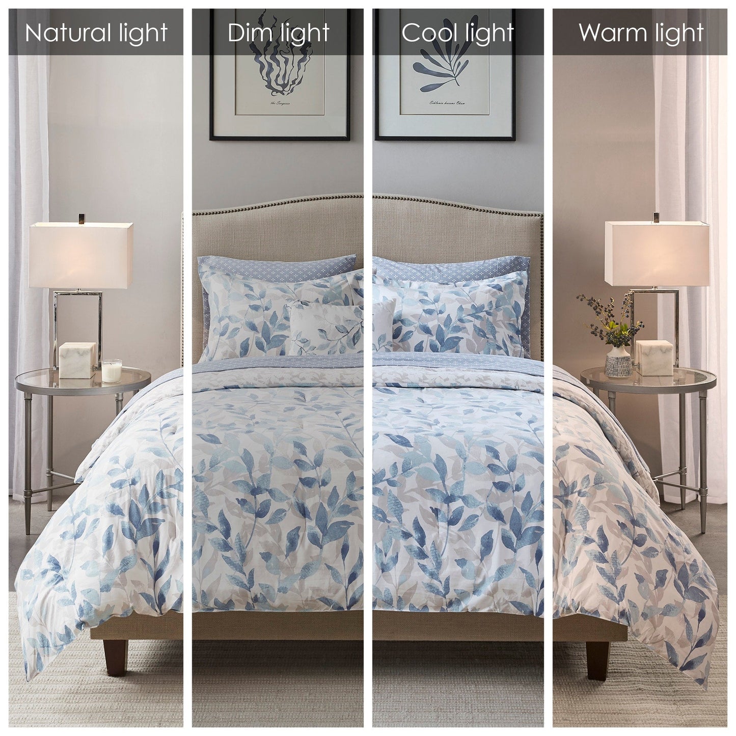 Madison Park Essentials Thelma Reversible Comforter Set with Bed Sheets