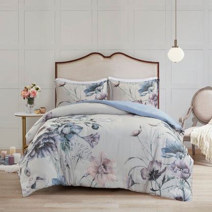 Madison Park Gisele Cotton Printed Duvet Cover Set