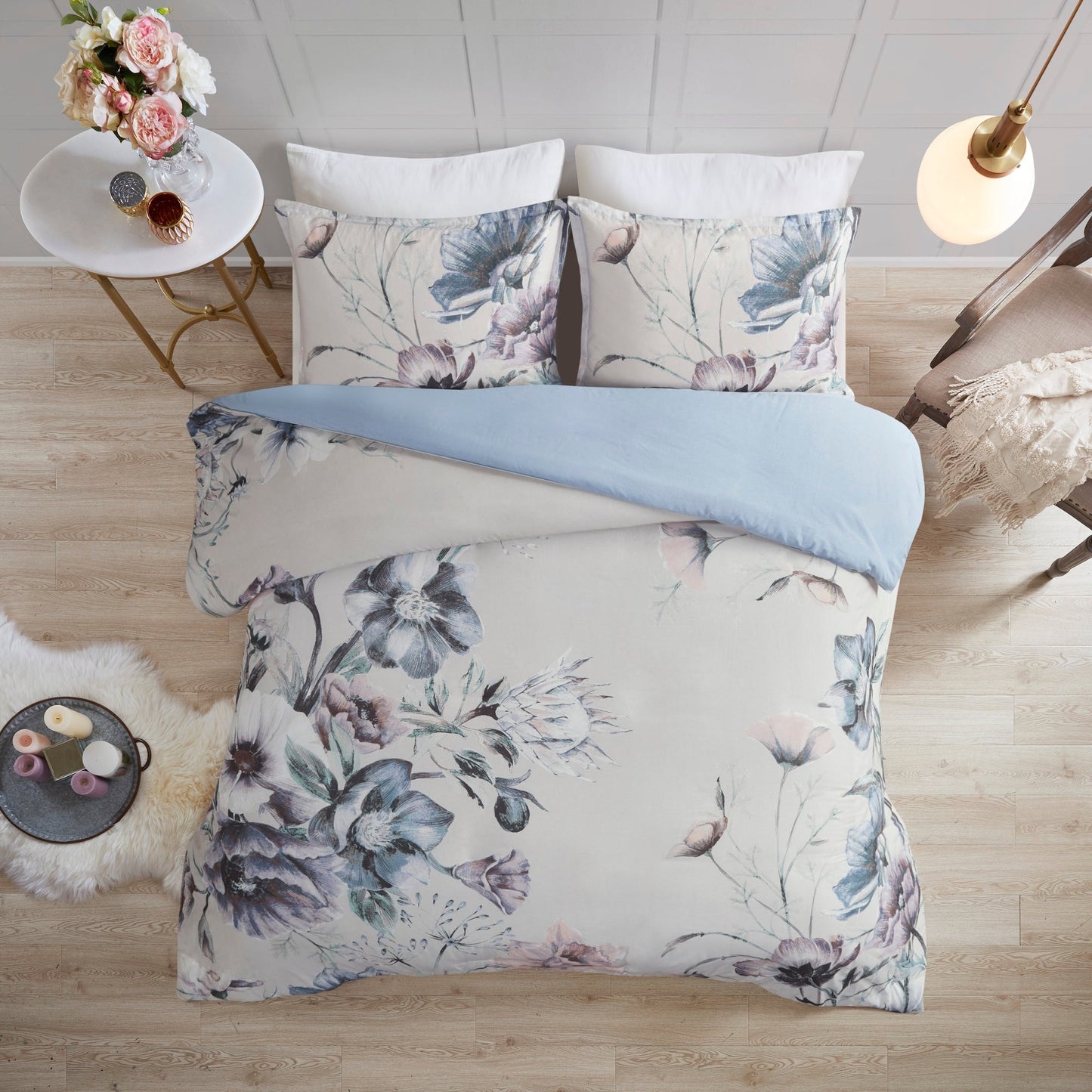 Madison Park Gisele Cotton Printed Duvet Cover Set