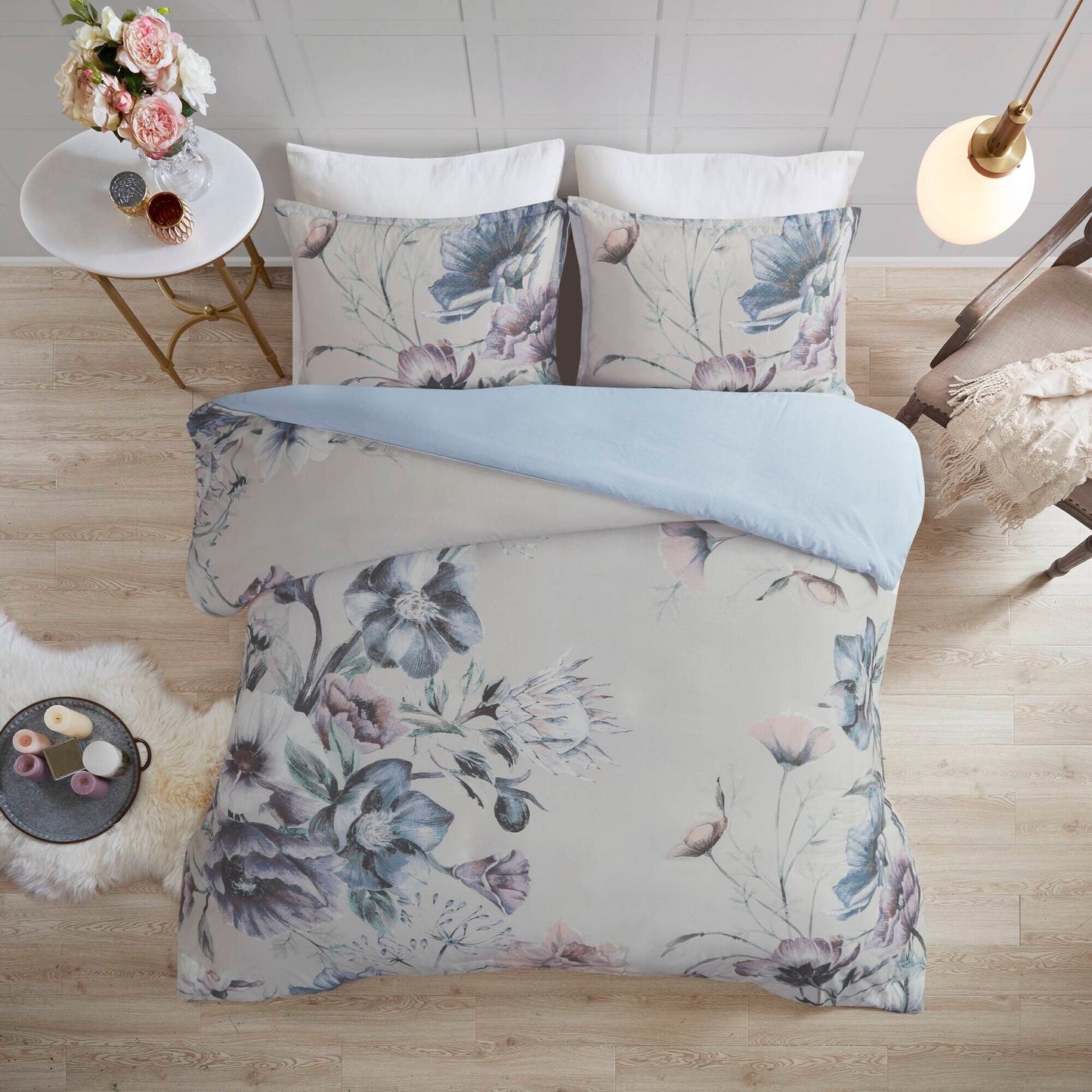 Madison Park Gisele Cotton Printed Duvet Cover Set