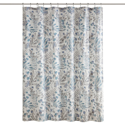 Madison Park Kairi Printed Seersucker Shower Curtain
