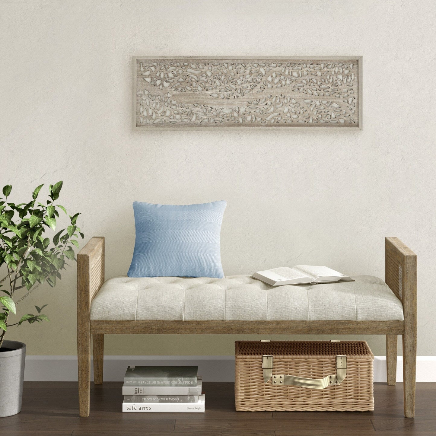 Madison Park Laurel Branches Laser Cut Tree Framed Panel Wall Decor