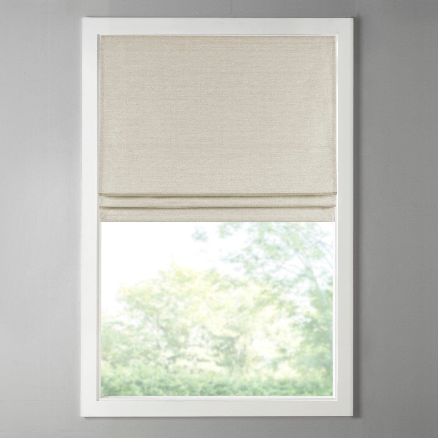 Madison Park Leighton Printed Faux Silk Room Darkening Cordless Roman Shade