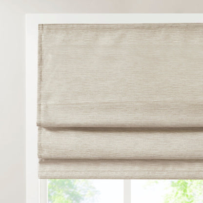 Madison Park Leighton Printed Faux Silk Room Darkening Cordless Roman Shade