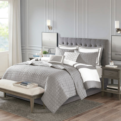 Madison Park Lexington 8 Piece Comforter and Quilt Set Collection