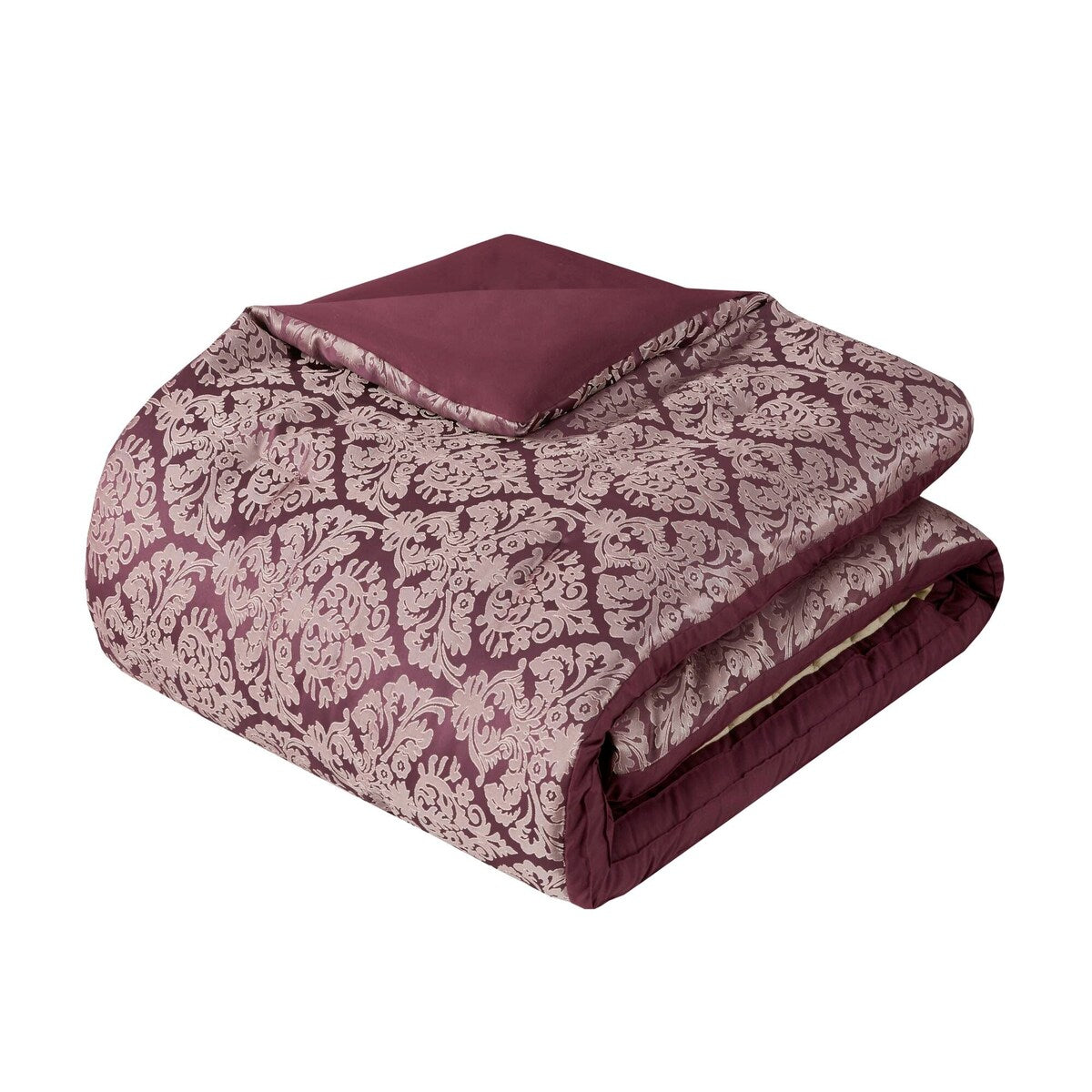 Madison Park Lily 6 Piece Jacquard Comforter Set with Throw Pillows