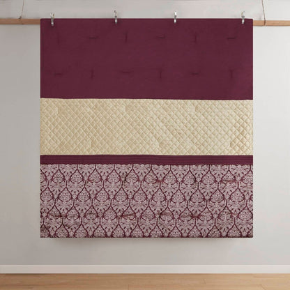 Madison Park Lily 6 Piece Jacquard Comforter Set with Throw Pillows