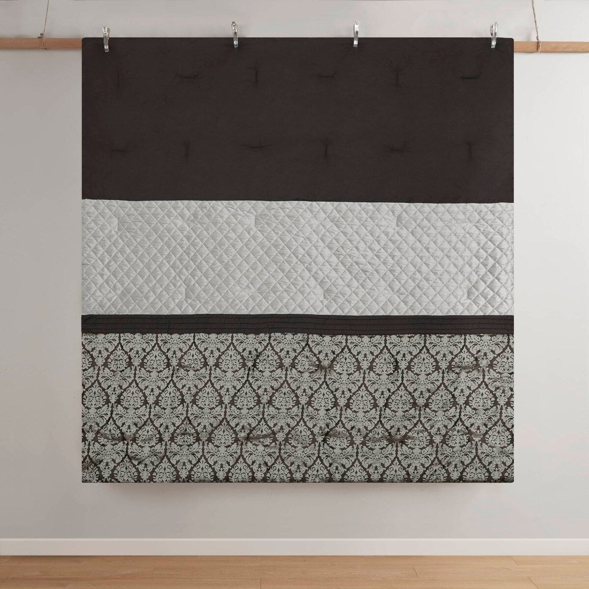 Madison Park Lily 6 Piece Jacquard Comforter Set with Throw Pillows