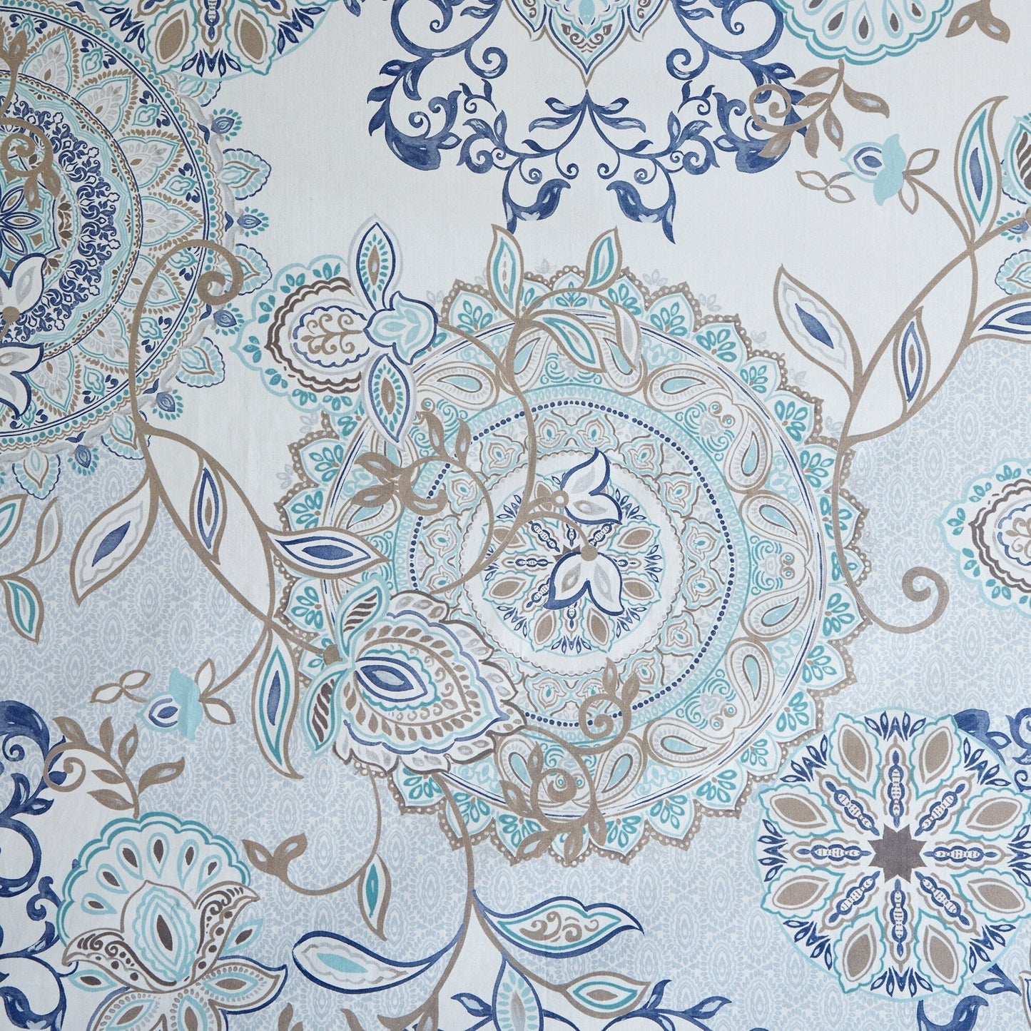 Madison Park Loleta Printed Cotton Shower Curtain