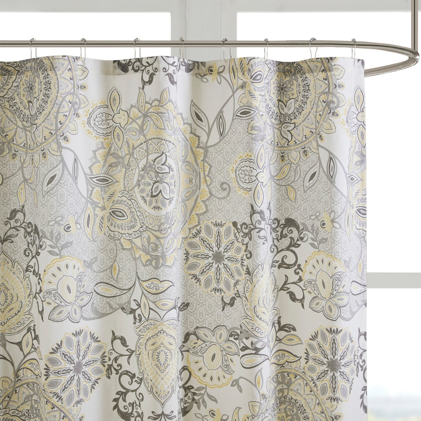 Madison Park Loleta Printed Cotton Shower Curtain