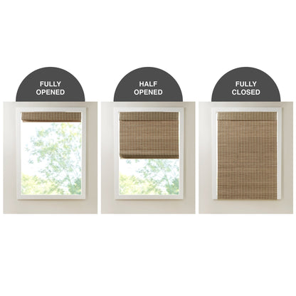 Madison Park Lyndon Bamboo Light Filtering Roman Shade