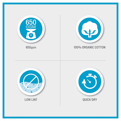 Madison Park Organic 6 Piece Cotton Towel Set