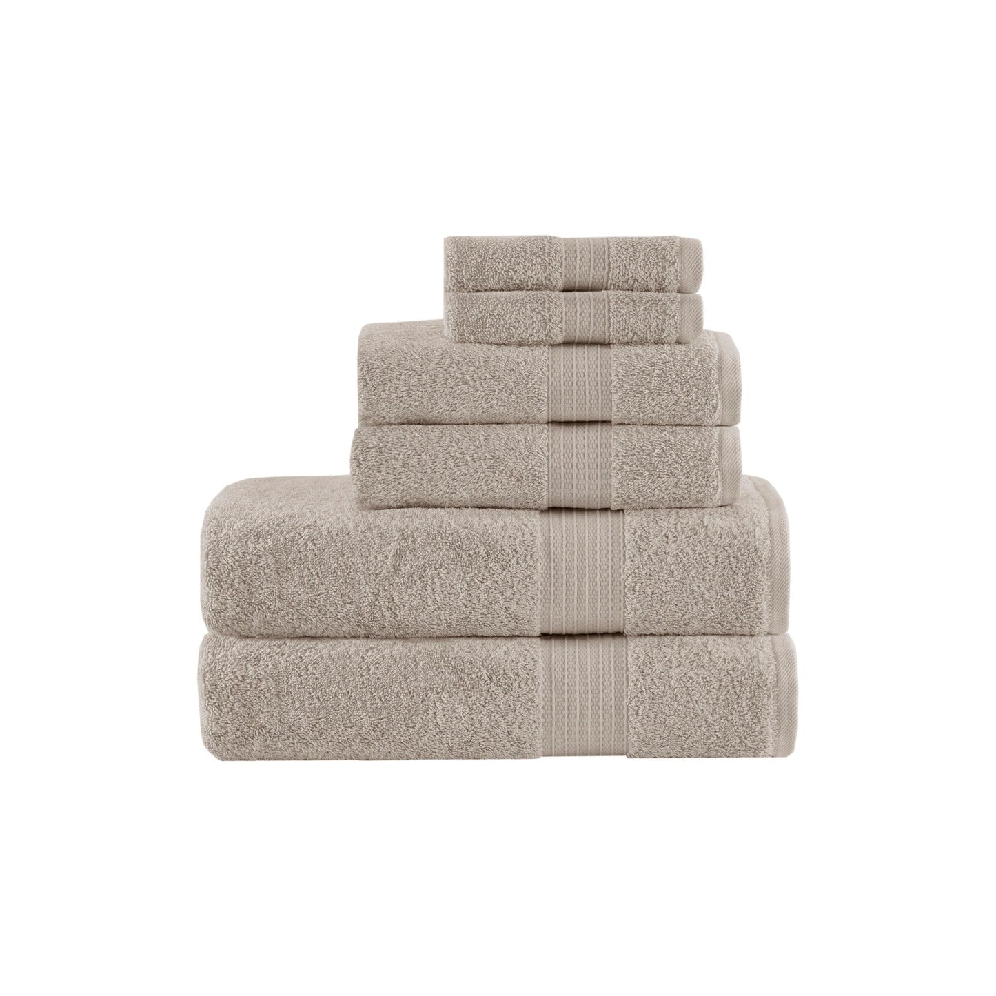Madison Park Organic 6 Piece Cotton Towel Set