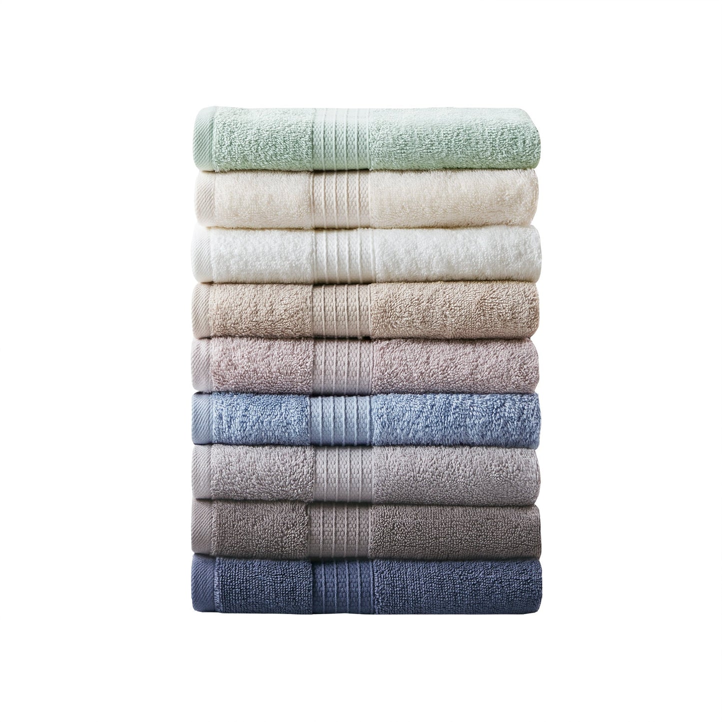 Madison Park Organic 6 Piece Cotton Towel Set