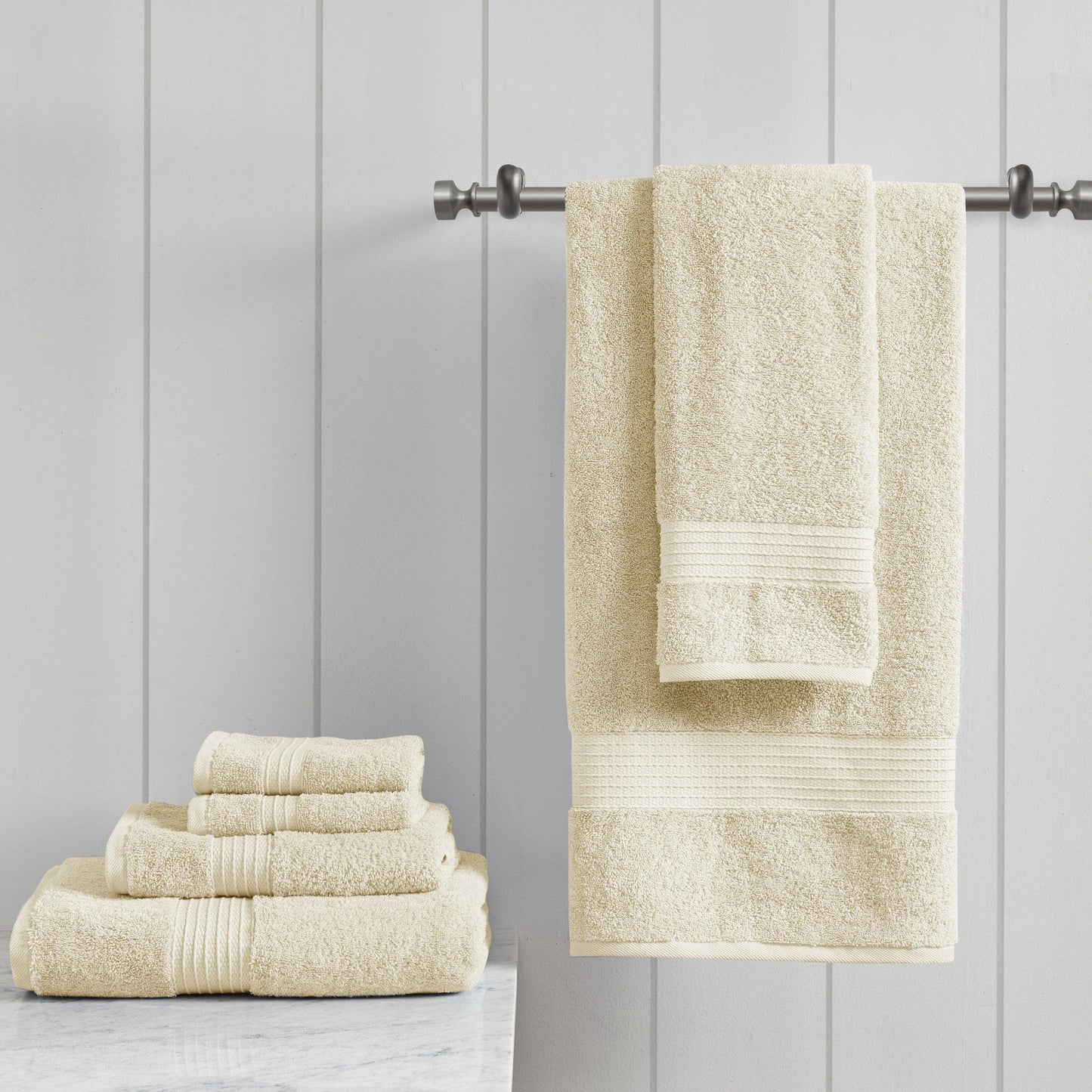 Madison Park Organic 6 Piece Cotton Towel Set