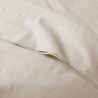 Madison Park 200 Thread Count Relaxed Cotton Percale Sheet Set