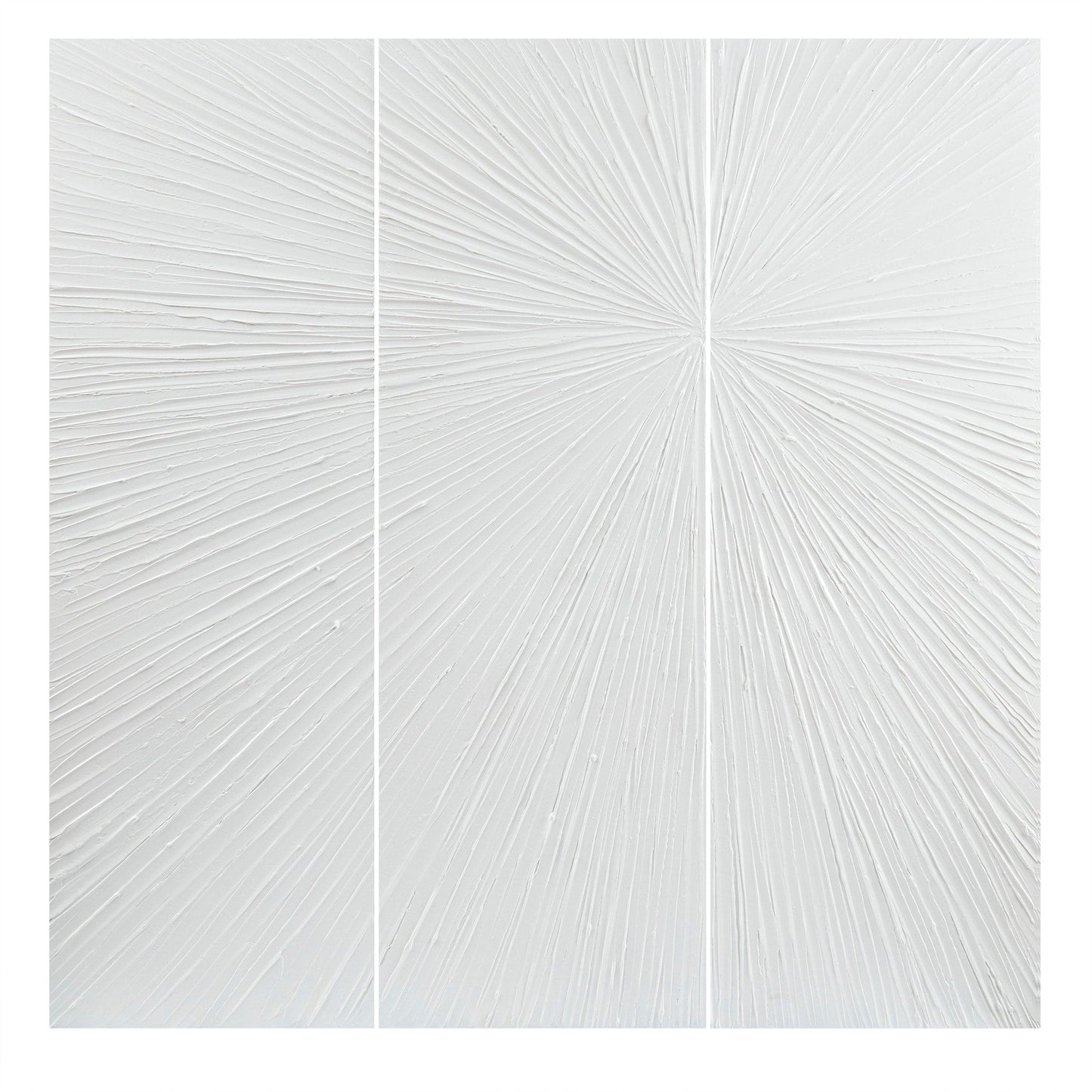 Madison Park Signature Sunburst Hand Painted Triptych 3-piece Dimensional Resin Wall Art Set