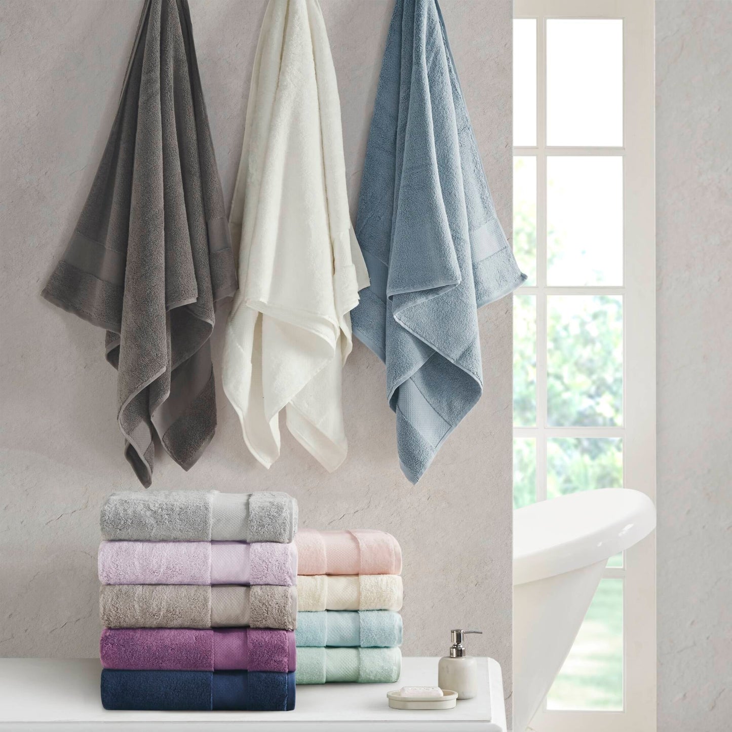 Madison Park Signature Turkish Cotton 6-piece Bath Towel Set